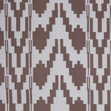 Cream Geometric Polyester Brocade