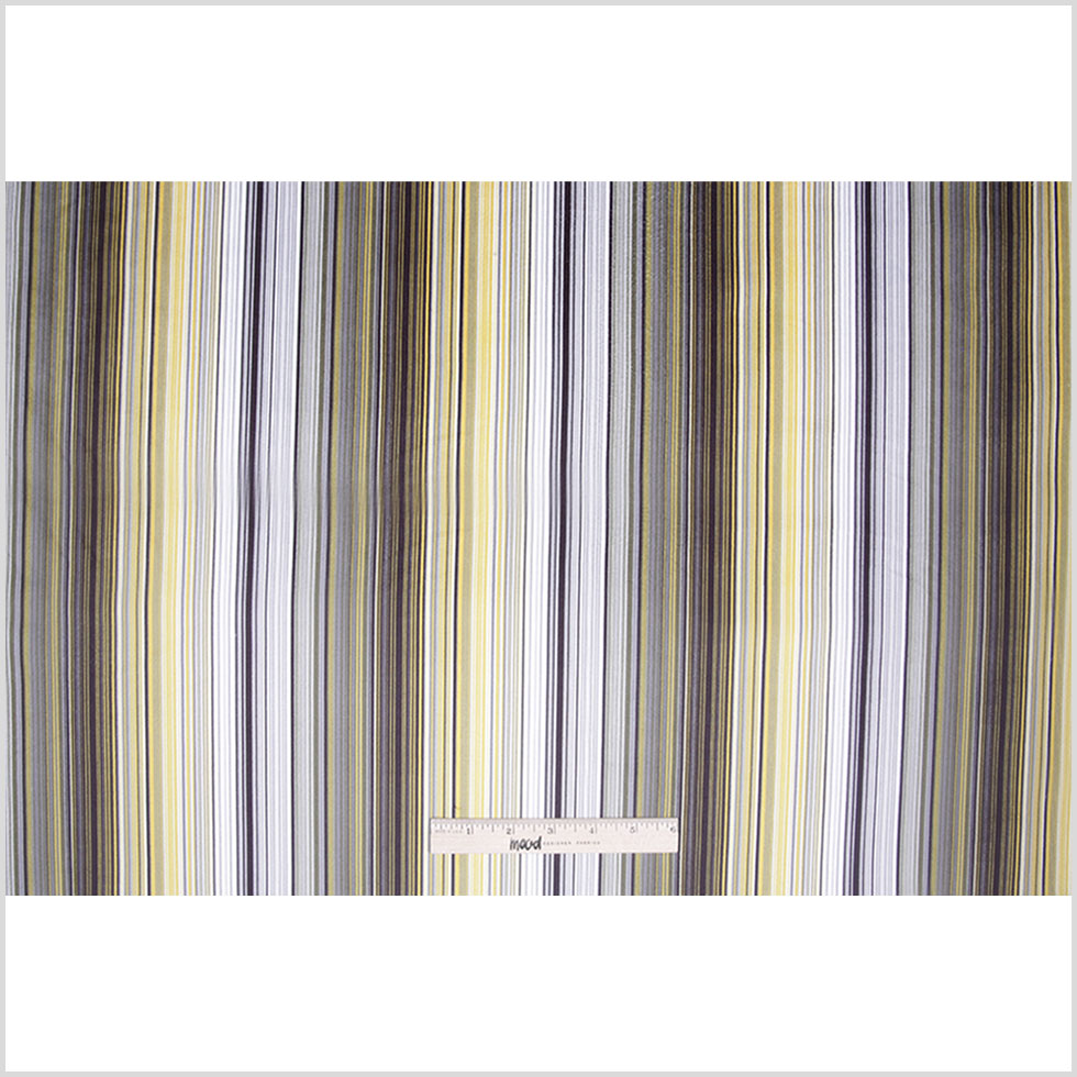 Yellow Striped Upholstery Velvet