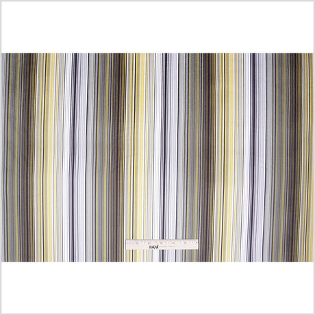Yellow Striped Upholstery Velvet