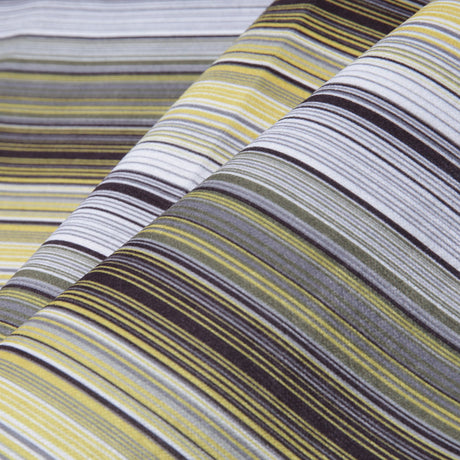 Yellow Striped Upholstery Velvet