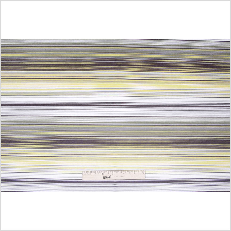Yellow Striped Upholstery Velvet