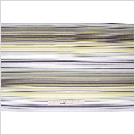 Yellow Striped Upholstery Velvet