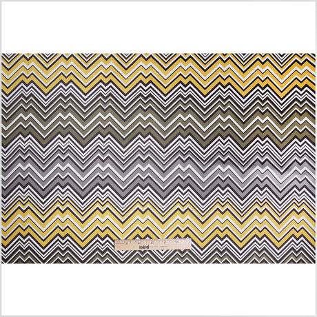 Yellow Geometric Upholstery Velvet