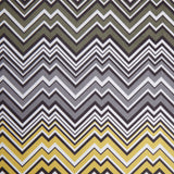 Yellow Geometric Upholstery Velvet
