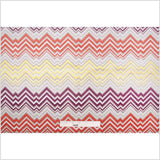 Orange Geometric Upholstery Velvet
