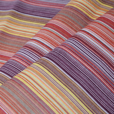 Brown Striped Upholstery Velvet