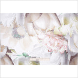 Green Pixelated Floral Upholstery Velvet