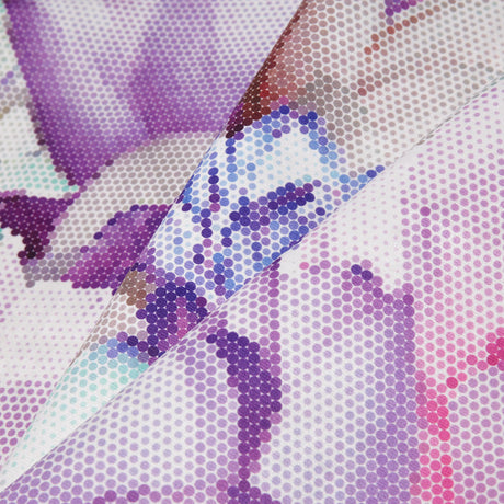 Spring Pixelated Floral Upholstery Velvet