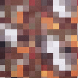 Orange Geometric Upholstery Velvet