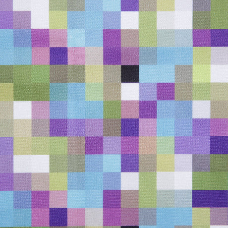 Lilac Geometric Upholstery Velvet