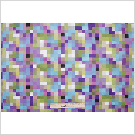 Lilac Geometric Upholstery Velvet