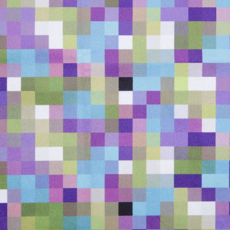 Lilac Geometric Upholstery Velvet