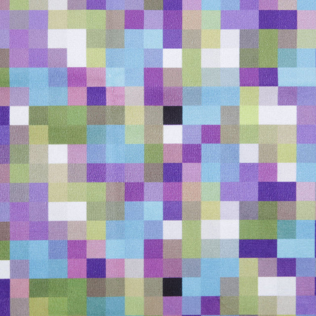 Lilac Geometric Upholstery Velvet