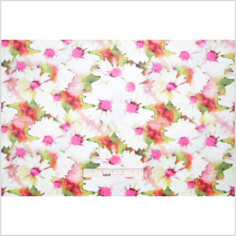Pink Floral Upholstery Velvet