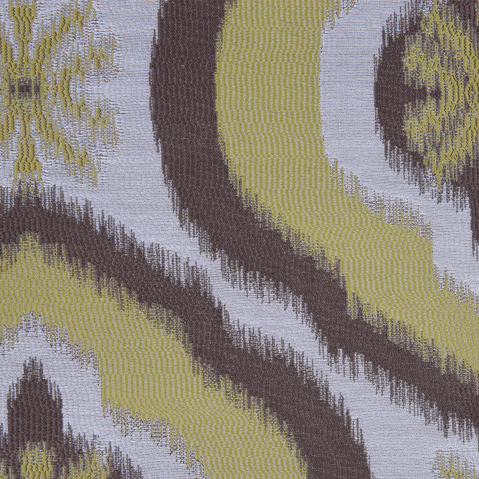 Gold Ikat Damask Polyester Woven