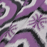 Purple Ikat Damask Polyester Woven