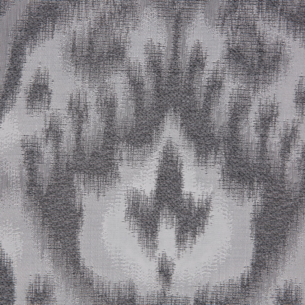 Silver Ikat Damask Polyester Woven