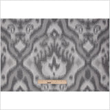 Silver Ikat Damask Polyester Woven