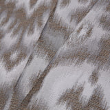 Gray Ikat Damask Polyester Woven