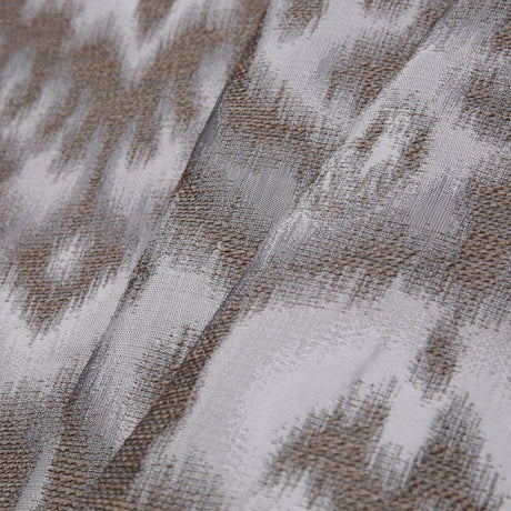 Gray Ikat Damask Polyester Woven