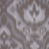Gray Ikat Damask Polyester Woven