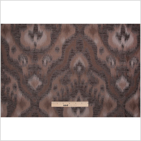Espresso Ikat Damask Polyester Woven
