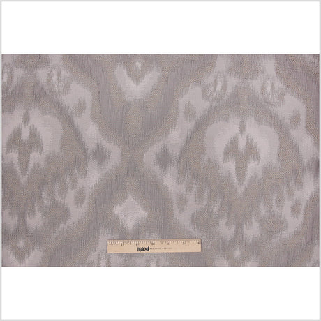 Taupe Ikat Damask Polyester Woven
