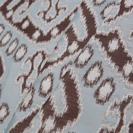 Ice Blue Damask Polyester Woven