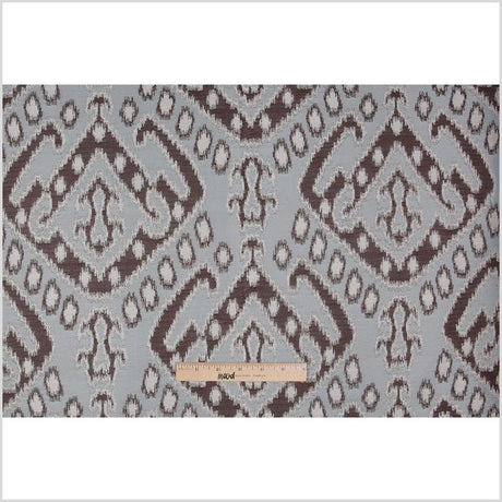 Ice Blue Damask Polyester Woven