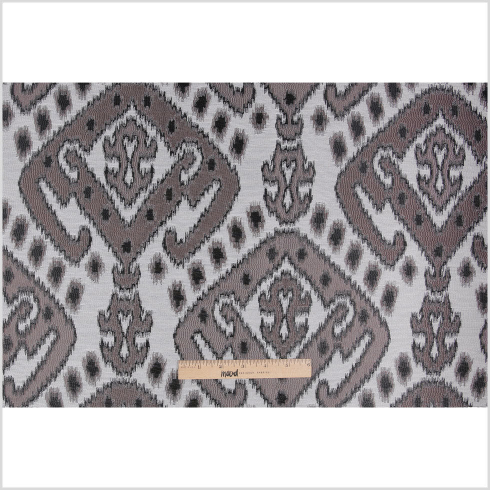 Black Damask Polyester Woven