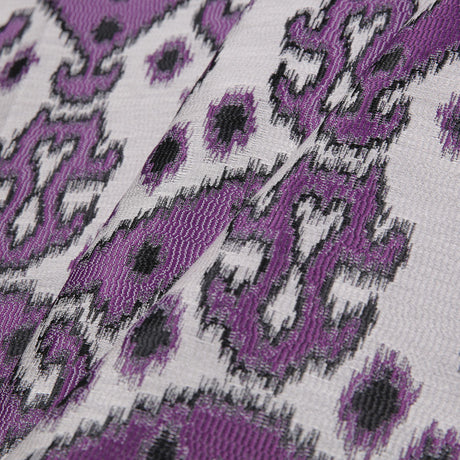 Purple Damask Polyester Woven