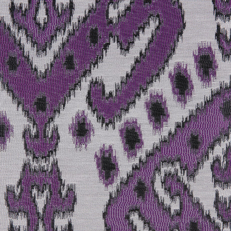 Purple Damask Polyester Woven