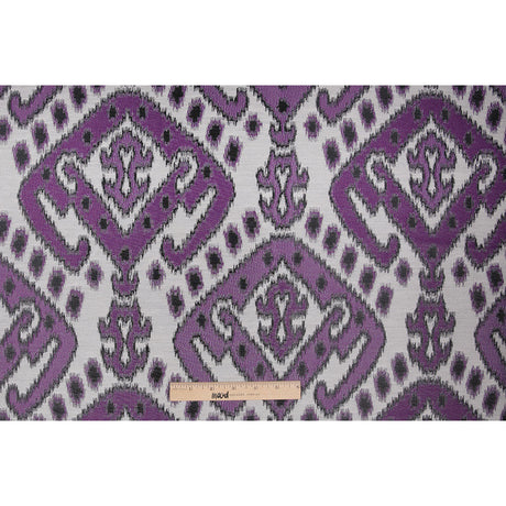 Purple Damask Polyester Woven