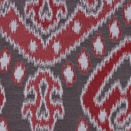 Red Damask Polyester Woven
