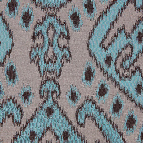 Turquoise Damask Polyester Woven