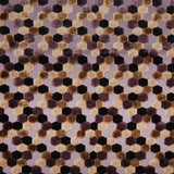 Gold Laser-Cut Geometric Polyester Velvet