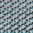 Aqua Laser-Cut Geometric Polyester Velvet