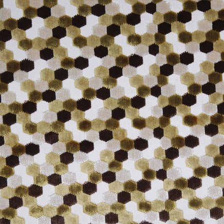 Grass Laser-Cut Geometric Polyester Velvet