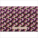 Purple Laser-Cut Geometric Polyester Velvet