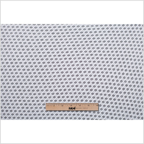White Double Knit Honeycomb Mesh