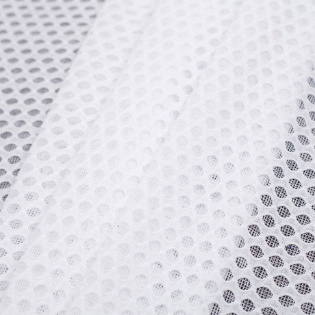 White Double Knit Honeycomb Mesh