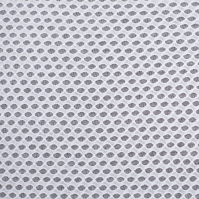 White Double Knit Honeycomb Mesh
