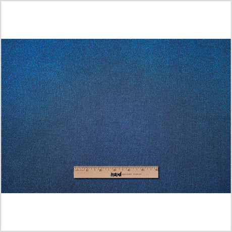 Metallic Royal Blue Glittery DTY Polyester Jersey