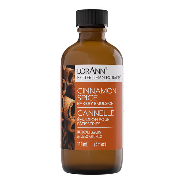 LorAnn Oils 4 fl. oz. Cinnamon Spice Bakery Emulsion - 6/Case
