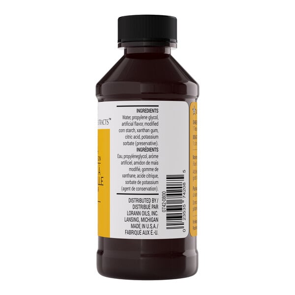 LorAnn Oils 4 fl. oz. Butter Vanilla Bakery Emulsion - 6/Case