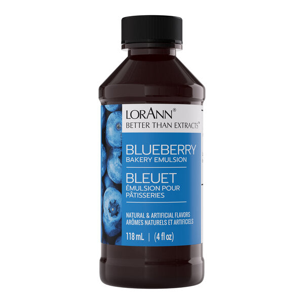 LorAnn Oils 4 fl. oz. Blueberry Bakery Emulsion - 6/Case