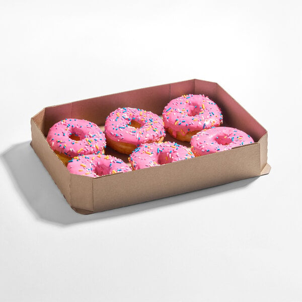 Talerico Bakery Pink Iced Donut Ring 2.8 oz. - 24/Case