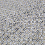 Pebble Beige Geometric Stretch Cotton Sateen