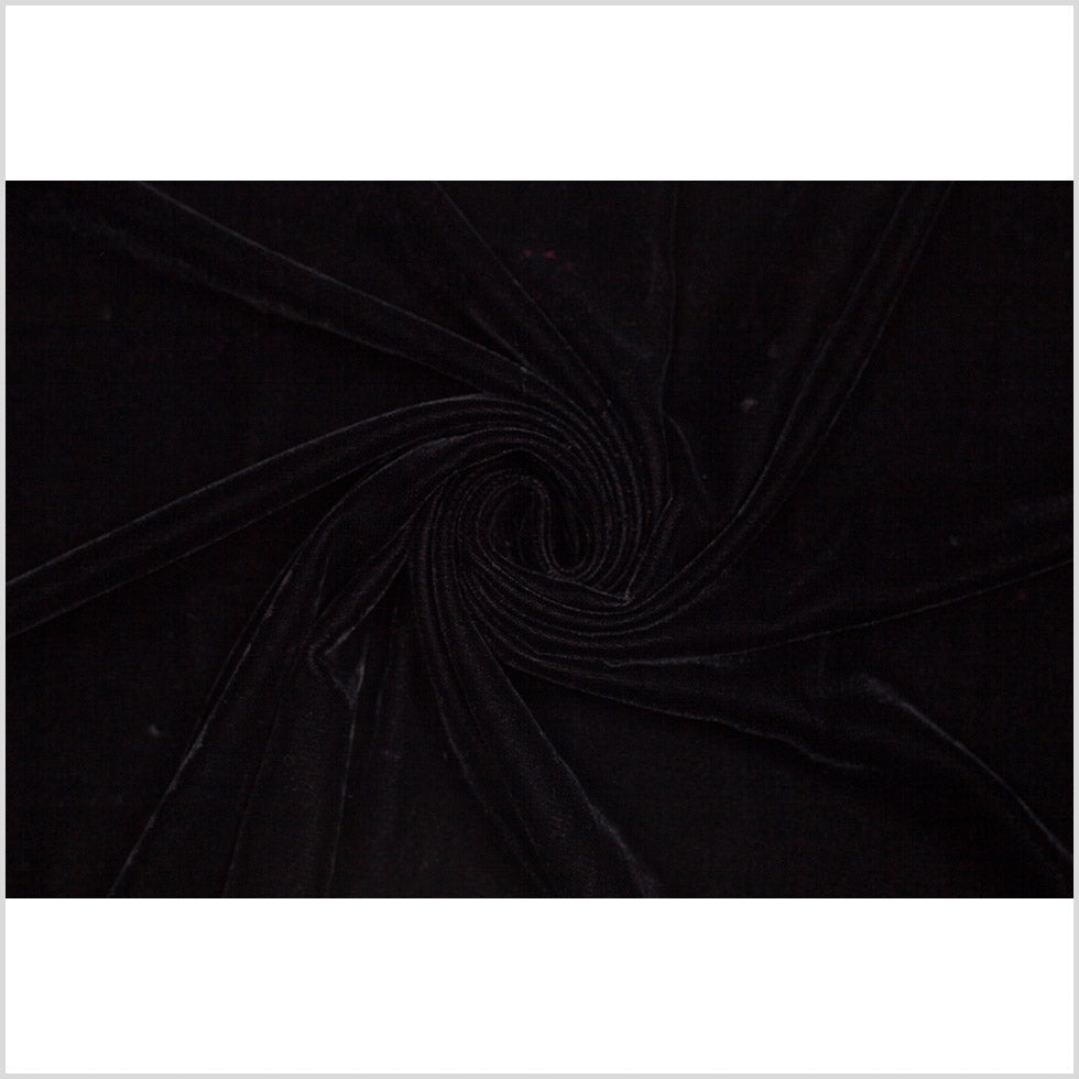 Polyester Micro Velvet - Black