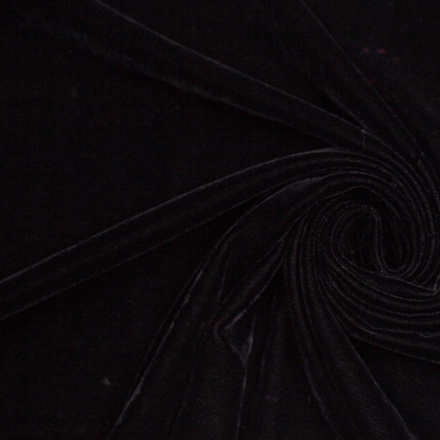 Polyester Micro Velvet - Black